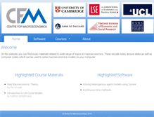 Tablet Screenshot of centreformacroeconomics.org